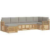  Set vanjskih sofa 6 pcs Bijela i svijetlosiva | Eponuda.com