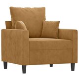  4-dijelni set sofa s jastucima smeđi baršunasti | Eponuda.ba