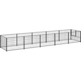  Kavez za pse crni 5 m² čelični | shoptok.hr