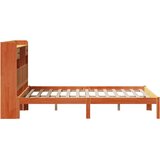 Krevet s regalom za knjige bez madraca 135 x 190 cm od borovine | shoptok.hr