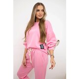Kesi Włoski Viscose set sweatshirt + pants light pink | Shoptok.si