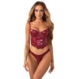 Obsessive Redya Corset and Thong - Red Cijene