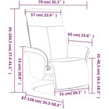 vidaXL Naslonjač od tkanine s osloncem za noge svjetlosivi | shoptok.hr