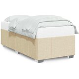  Okvir za krevet bez madraca krem 100 x 200 cm od tkanine | shoptok.hr