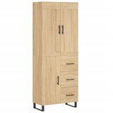  Visoka komoda hrasta sonome 69,5x34x180cm od konstruiranog drva | shoptok.hr