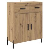 vidaXL Visok predalnik Umetni hrast 69,5 x 34 x 180 cm Konstruiran les | Shoptok.si
