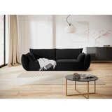 Mazzini Sofas Črna žametna sedežna garnitura 208 cm Vanda – | Shoptok.si