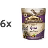 Carnilove dog adult - prepelica & rumeno korenje, vrečka 300g 6 x 300 g Cene