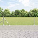  Heksagonalna ograda s betonskom osnovom 50 x 0,4 m Srebrna | shoptok.hr