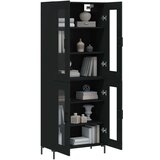  Visoka komoda crni 69 5x34x180 cm konstruirano drvo | shoptok.hr