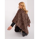 Wool Fashion Italia Poncho-AT-PN-2347.68-brown | Shoptok.si
