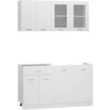 vidaXL 4-dijelni set kuhinjskih ormarića bijeli od iverice | shoptok.hr