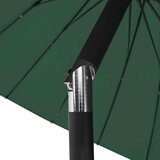  Zunanji senčnik z aluminijastim drogom 270 cm zelen, (20610581) | Shoptok.si