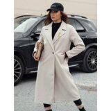 DStreet Płaszcz damski oversize MANTOVA długi jasnobeżowy | Shoptok.si