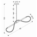 Lesnina XXXL VISEČA NIHALNA LED-SVETILKA Supreme 1680 lm 3000 K | Shoptok.si