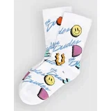 Squiggle Pattern Light Simple Tennis Nogavice multicolor
