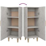  Komoda siva boja betona 34 5x34x90 cm od konstruiranog drvo | shoptok.hr