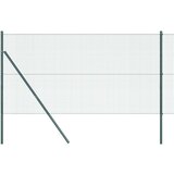 vidaXL varjena žična ograja s 13 stebri Zelena 1.4x50 m Jeklo Cene