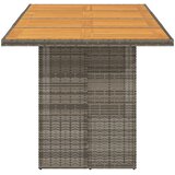  Vrtni stol s pločom od drva bagrema sivi 190x80x74 cm poliratan | Eponuda.ba