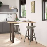  Noge za barski stol U-oblik 2 kom Prirodni čelik 60 x (100-101) cm Čelik - Prirodna 60 x (100-101) cm 2 1 | shoptok.hr