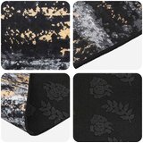  Traka za tepih LESAKA Crna i zlatna 100 x 300 cm | shoptok.hr