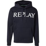 Replay Sweater majica noćno plava / bijela | shoptok.hr
