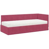  Kutni krevetni okvir s madracem 2 kom. Vinska crvena 80 x 200 cm | Shoptok.si