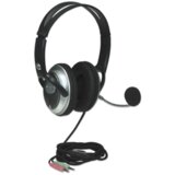 Manhattan slušalice sa mikrofonom classic 175555, black | ePonuda.com