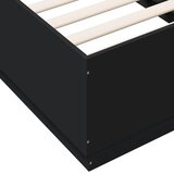  Okvir za krevet crni 75 x 190 cm od konstruiranog drva | shoptok.hr