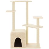  Penjalica za mačke sa stupovima za grebanje krem 107,5 cm | shoptok.hr