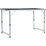  stol za kampiranje sivi aluminijski 120 x 60 cm | shoptok.hr