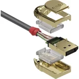 20m DisplayPort 1.2 Cable, Gold Line