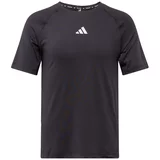 Adidas Tehnička sportska majica crna / prljavo bijela