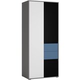 Modern Living Omara S Klasičnimi Vrati Laser, Bela, Siva, Črna, Modra | Shoptok.si