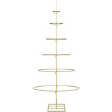 vidaXL Metalna božićna jelka Zlatno 150 cm Čelik s praškastim premazom | shoptok.hr