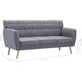  Trosjed presvučen tkaninom 172 x 70 x 82 cm svjetlosivi | shoptok.hr