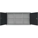  Zidni ormarić za alat u industrijskom stilu metalni sivo-crni | shoptok.hr