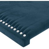  LED uzglavlje tamnoplavo 203 x 16 x 118/128 cm od tkanine | shoptok.hr