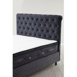 Hanah home Sonata Set 90 x 190 - Anthracite Anthracite Single Mattress, Base & Headboard | ePonuda.com