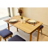 Hanah home vina mini 06 1048 oak dark blue set : sto, stolice i klupa
