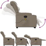 Električni masažni naslonjač na podizanje boja cappuccina | shoptok.hr