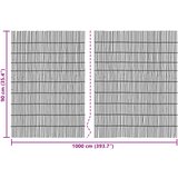  Vrtna Ograda Karbonizirano 1000 x 90 cm Trska | Shoptok.si