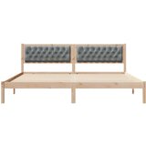  Okvir za krevet Svijetlo siva 200 x 200 cm tkanina | shoptok.hr