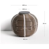 Kave Home LED namizna/prenosljiva zunanja svetilka s solarnim panelom/na USB ø 25 cm Garoina – | Shoptok.si