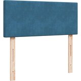 vidaXL Box spring postelja z vzmetnico temno moder 120x190 cm žamet | Shoptok.si
