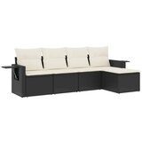  The Living Store Vrtna sedežna garnitura 5-delna z blazinami črn poli ratan - Vrtna Sedežna Garniture, (21447060) | Shoptok.si