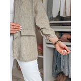 DStreet Marynarka damska oversize SOFT LOVE ciemnobrązowa | shoptok.hr