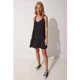  Women&#039;s Black Tied Straps Summer Knitted Dress cijene
