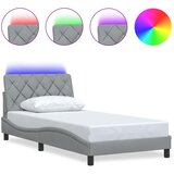  Okvir kreveta s LED-om bez madraca 100x200 cm od tkanine | Eponuda.ba