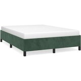  Za krevet tamnozeleni 140 x 190 cm baršunasti | shoptok.hr